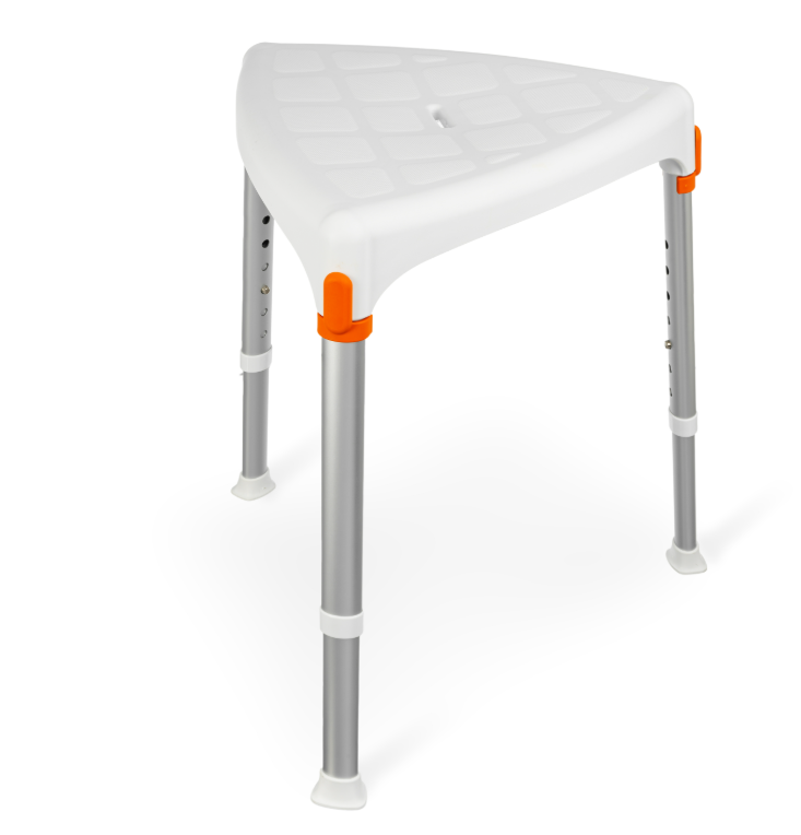 Driehoekige douchestoel