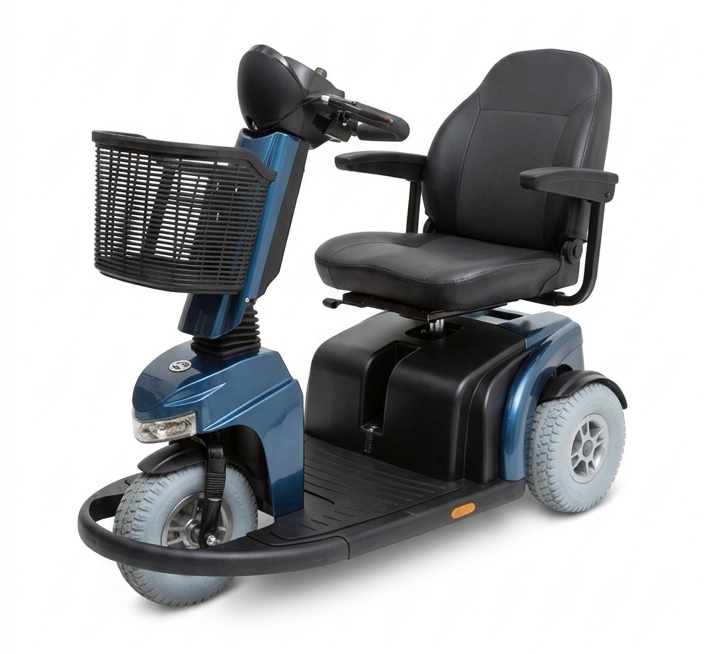 Sterling Elite 2 XS – Tweedehands Scootmobiel in Topstaat met 1 Jaar Garantie gebruikt blauw