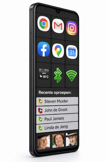 De smartphone die je ouders eindelijk begrijpen | Grote knoppen, simpel menu en bellen via foto's.