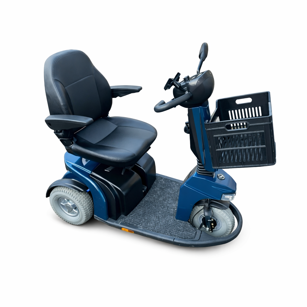 Sterling Elite 2 XS – Tweedehands Scootmobiel in Topstaat met 1 Jaar Garantie gebruikt blauw