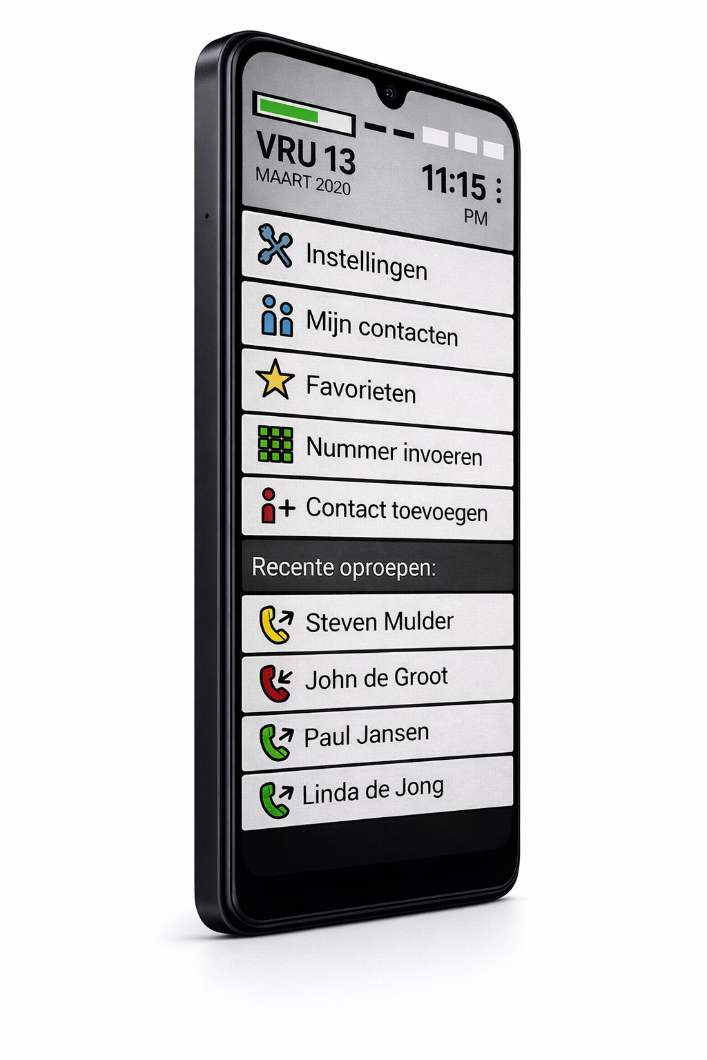 De smartphone die je ouders eindelijk begrijpen | Grote knoppen, simpel menu en bellen via foto's.