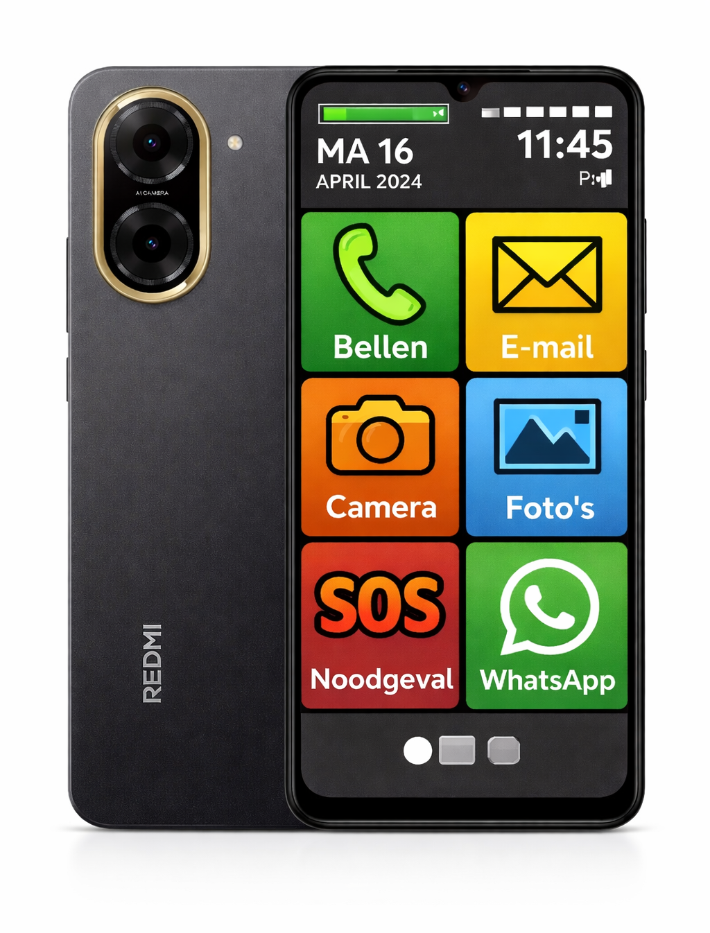 De smartphone die je ouders eindelijk begrijpen | Grote knoppen, simpel menu en bellen via foto's.
