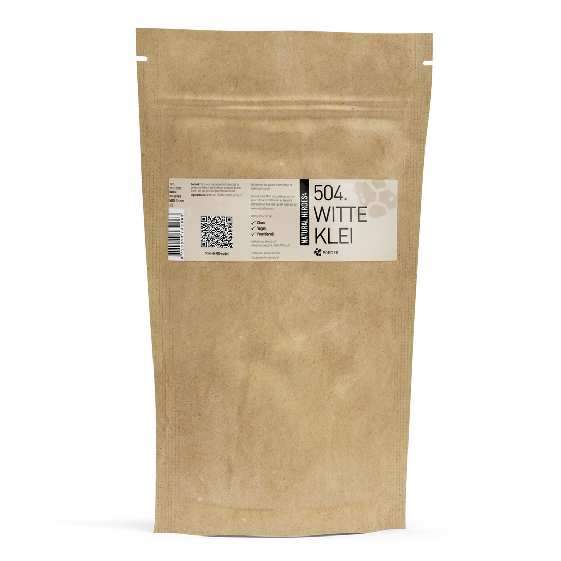 Witte Klei Poeder (Kaolin)