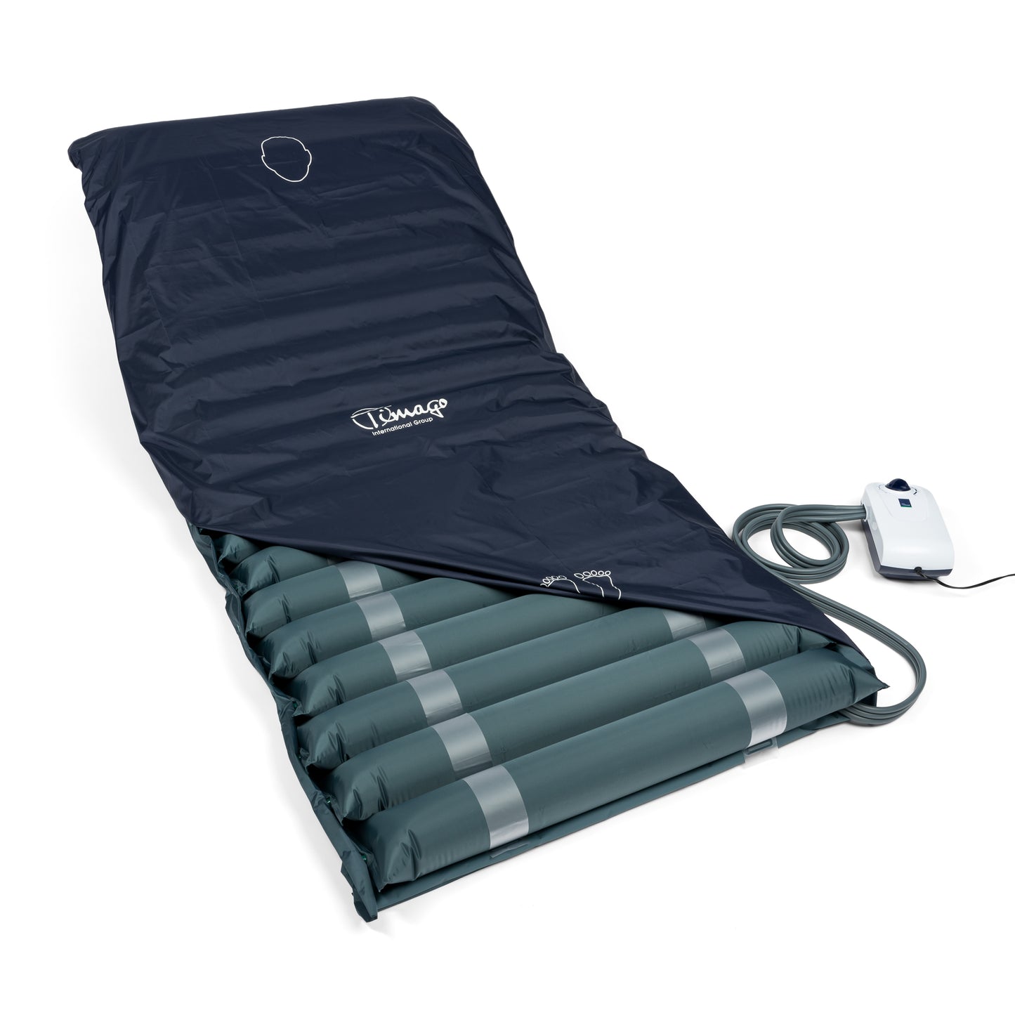 Anti-decubitus Stripmatras met Pomp tot 140kg