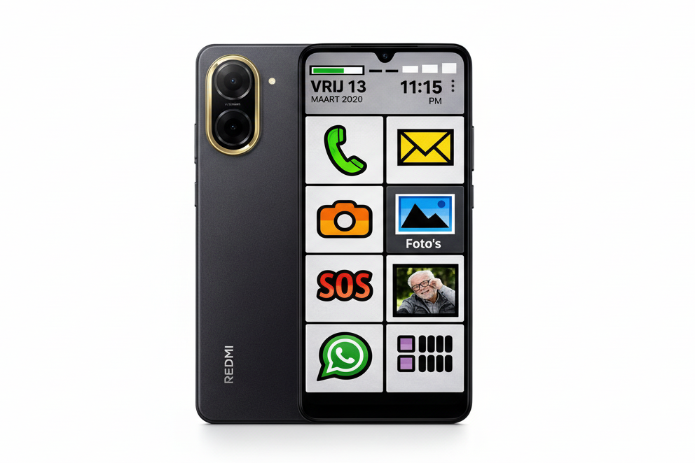 De smartphone die je ouders eindelijk begrijpen | Grote knoppen, simpel menu en bellen via foto's.