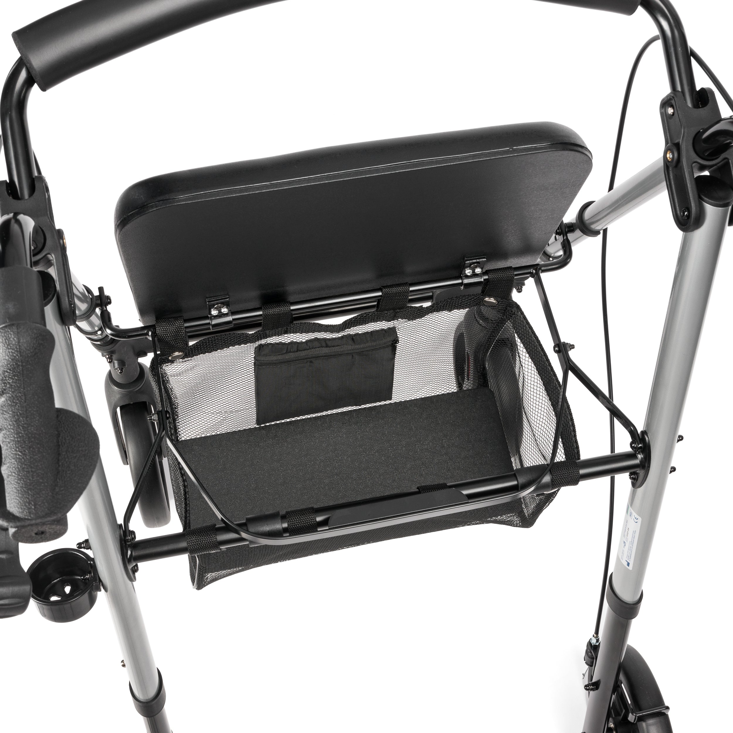 ALINA - 4-wiel rollator met in hoogte verstelbare zitting