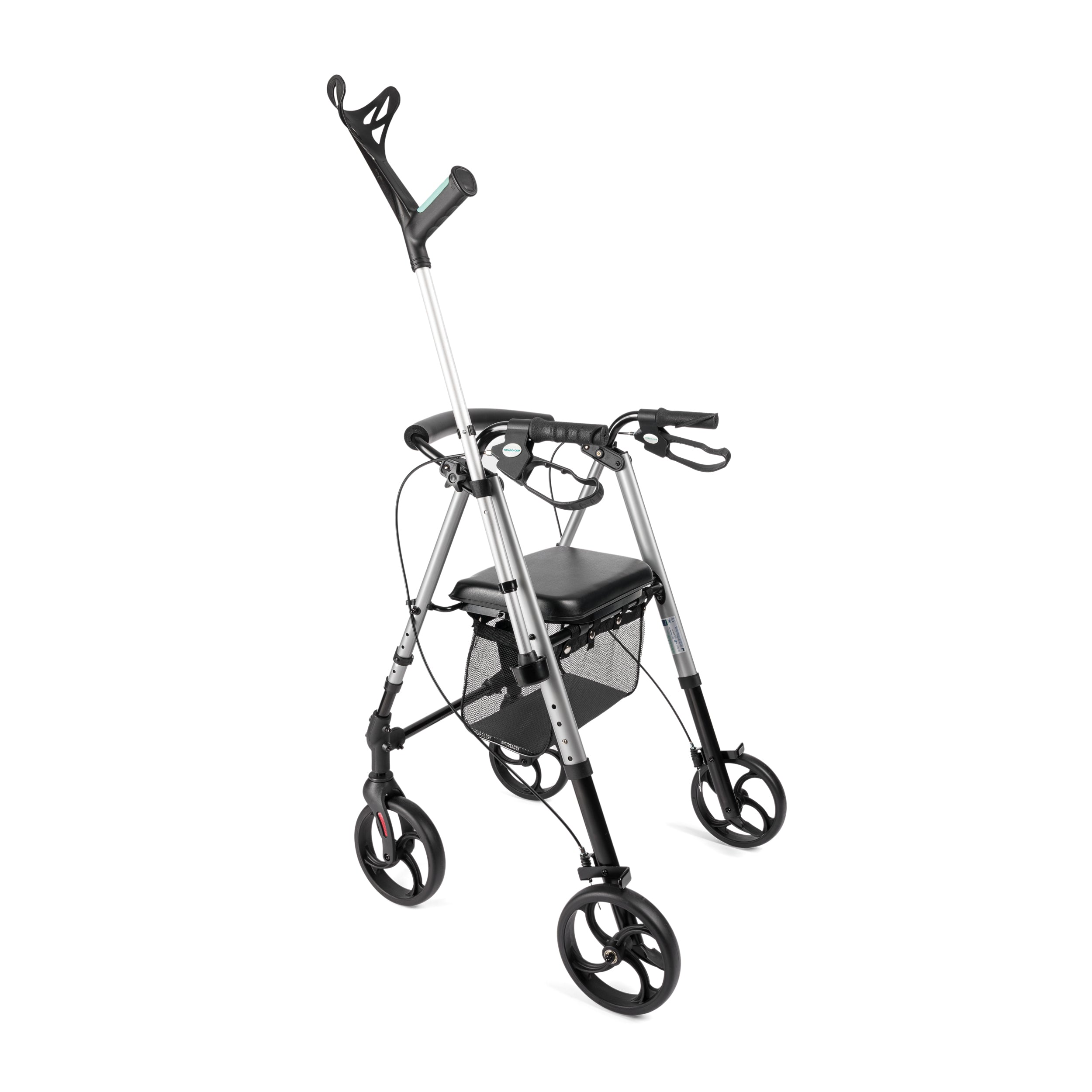 ALINA - 4-wiel rollator met in hoogte verstelbare zitting