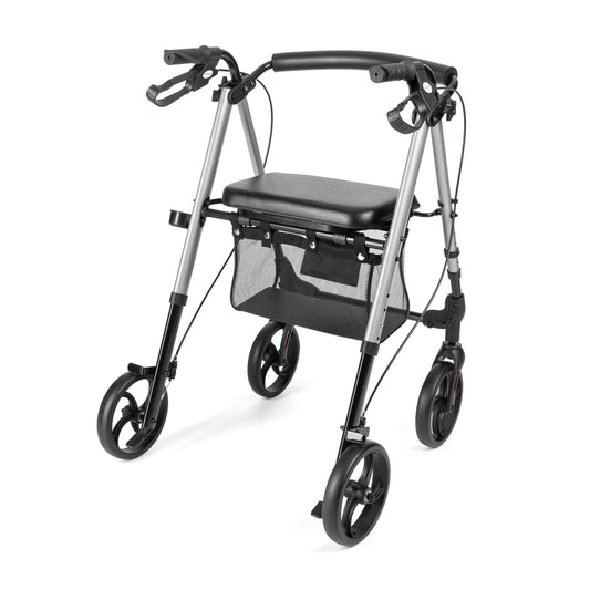 ALINA - 4-wiel rollator met in hoogte verstelbare zitting
