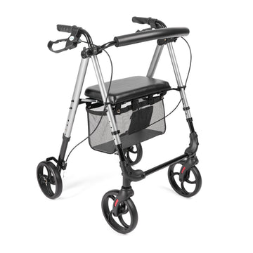 ALINA - 4-wiel rollator met in hoogte verstelbare zitting