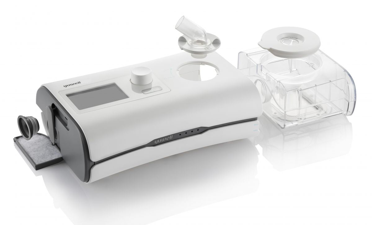 Yuwell ademhalingsondersteuning CPAP / Auto-CPAP apparaat met ingebouwde bevochtiger – model YH-550