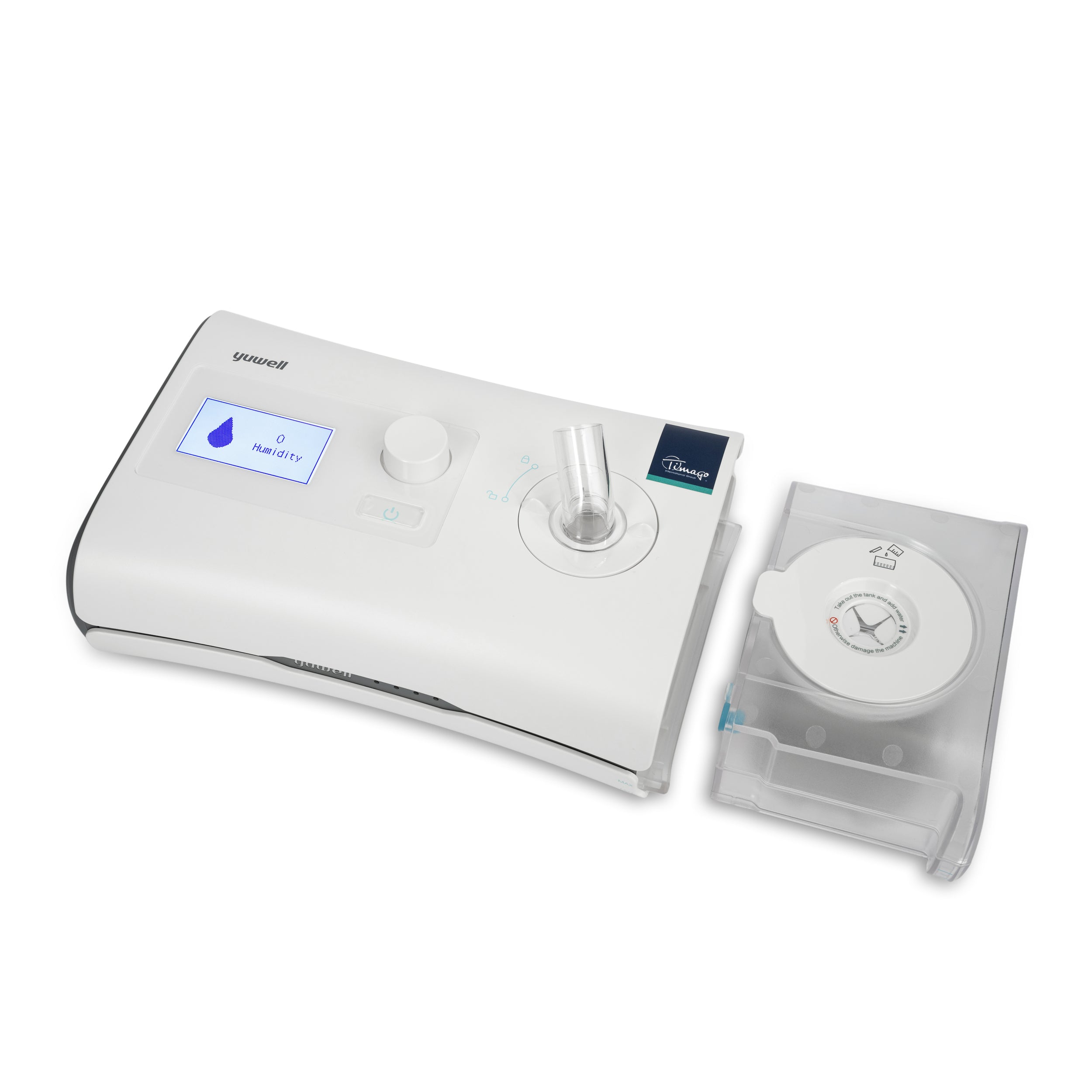 Yuwell ademhalingsondersteuning CPAP / Auto-CPAP apparaat met ingebouwde bevochtiger – model YH-550