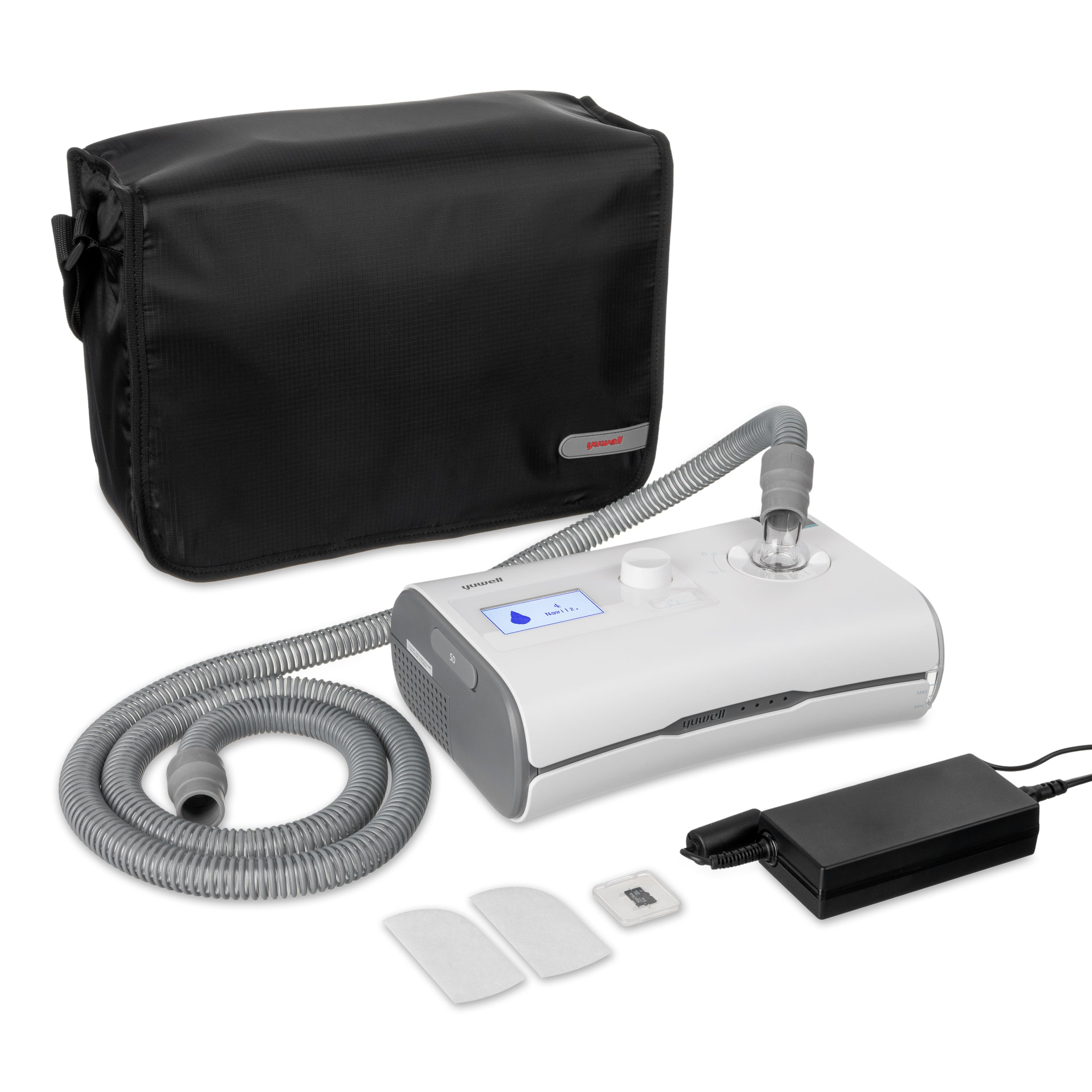 Yuwell ademhalingsondersteuning CPAP / Auto-CPAP apparaat met ingebouwde bevochtiger – model YH-550
