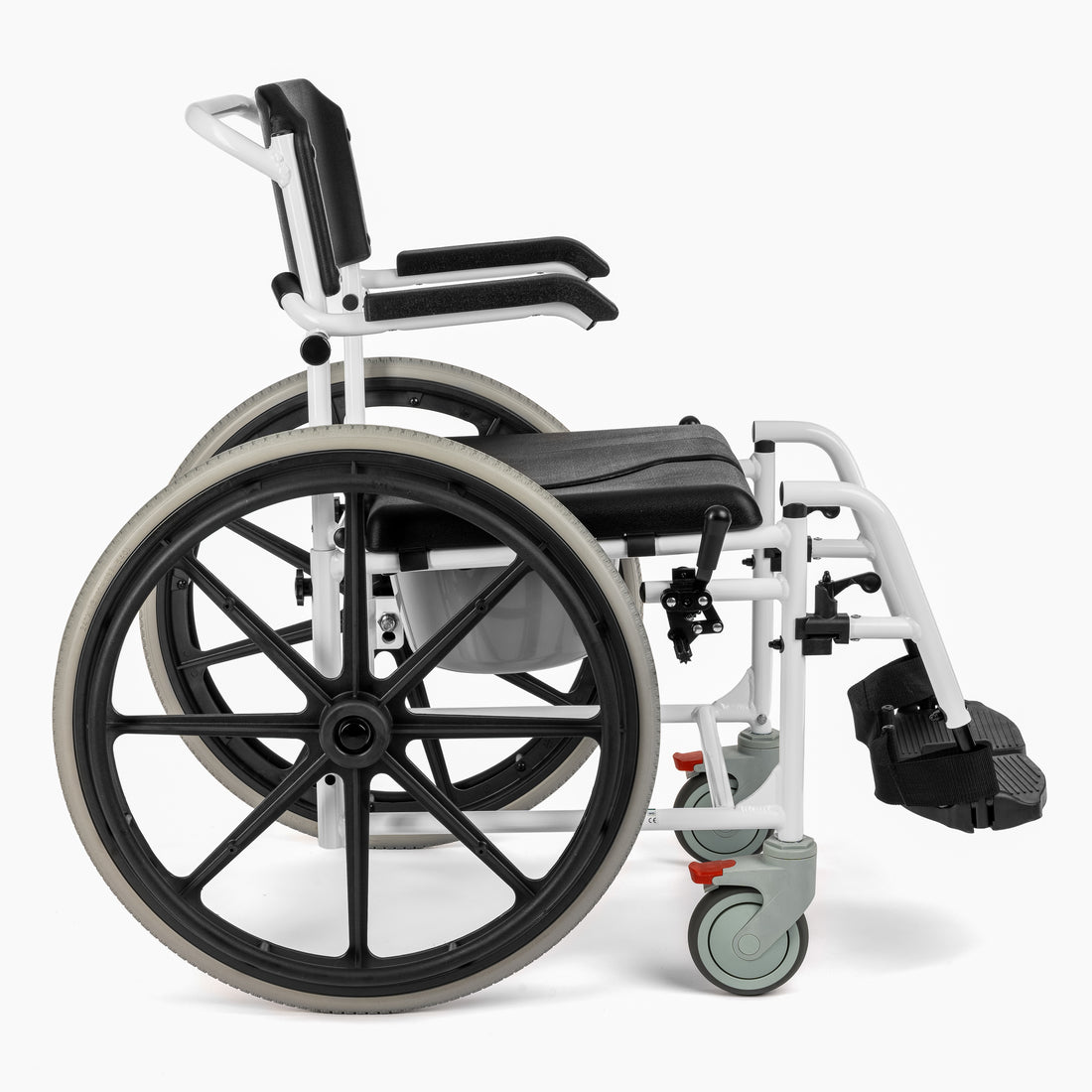 COMPLEX-TIM – aluminium douche- en toiletrolstoel