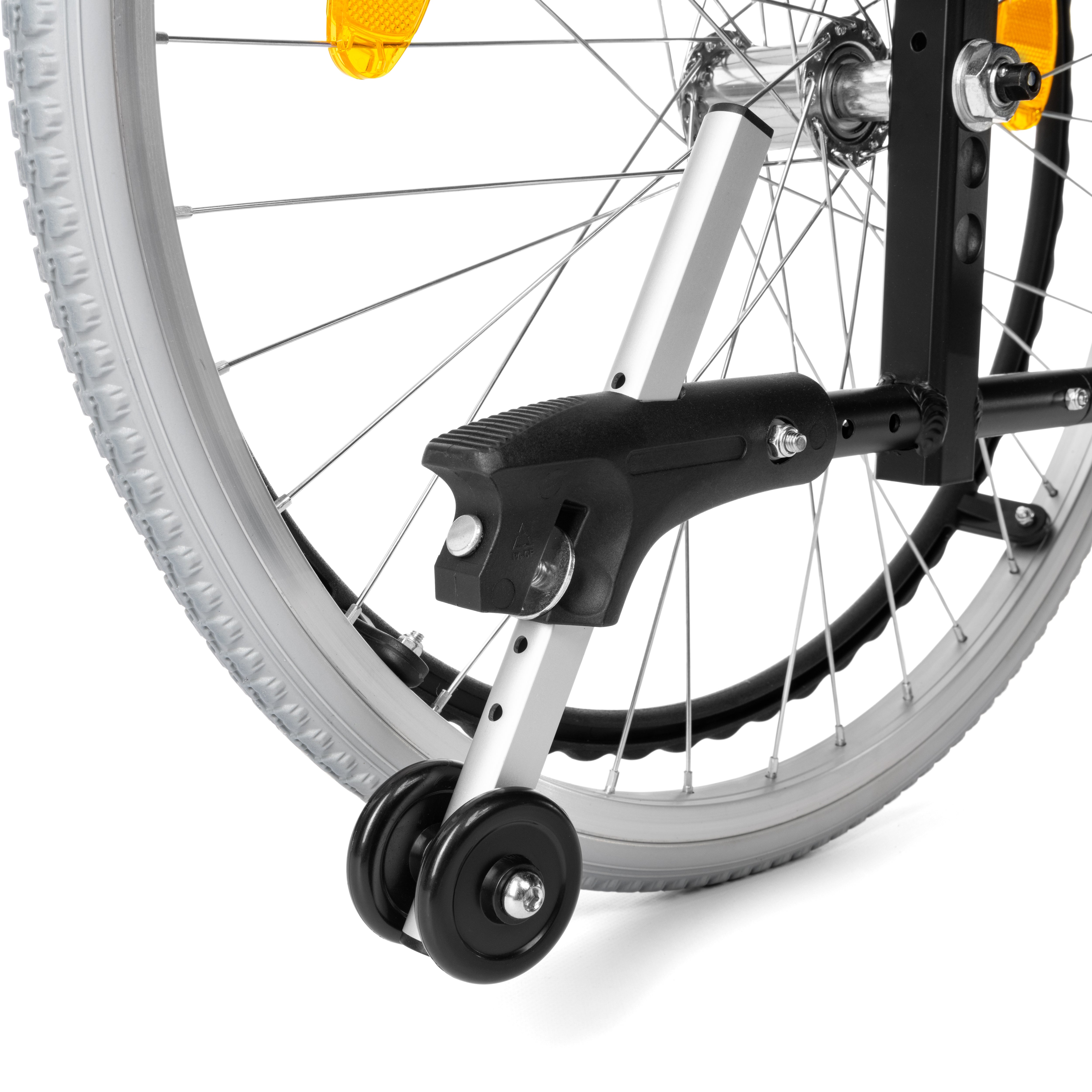 EVERYDAY-TIM – aluminium rolstoel met inklapbare rugleuning, begeleidersremmen en verstelbare voetsteunen (kantelhoek instelbaar)