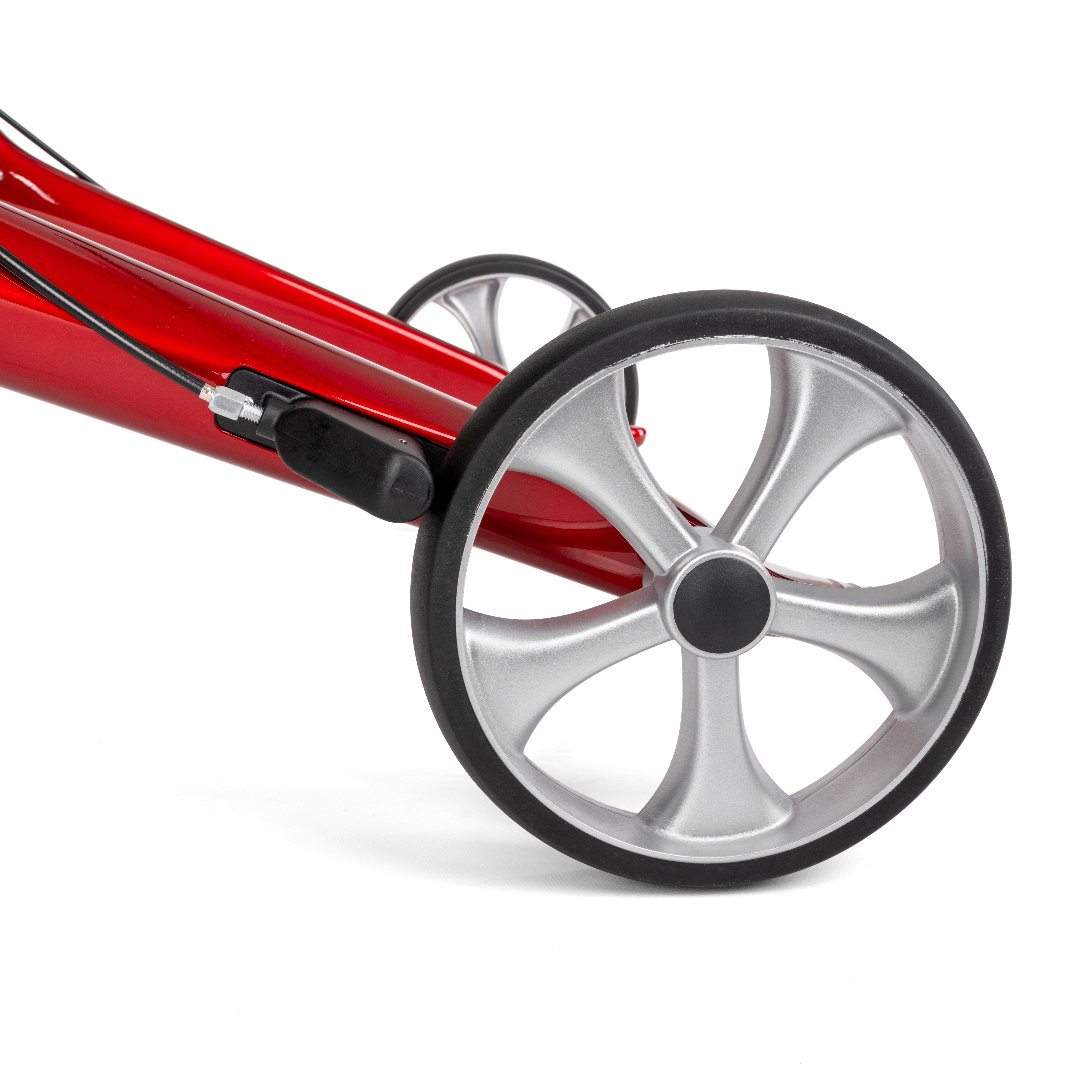 FUTURO - ultra lichtgewicht carbon rollator 4 wielen zwart of rood