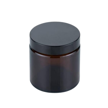 Glazen Pot - Bruin (incl. dop)