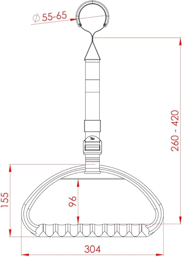 Triangel handgreep bedpapegaai met riem
