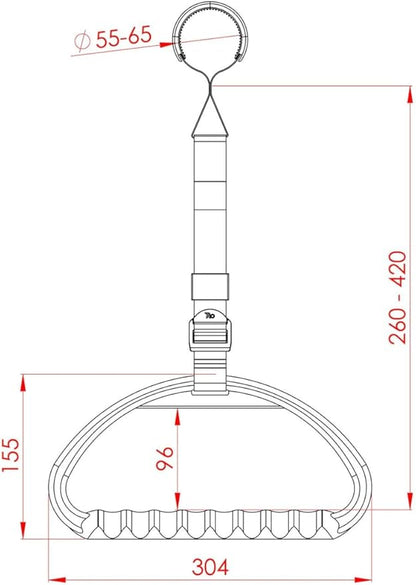 Triangel handgreep bedpapegaai met riem