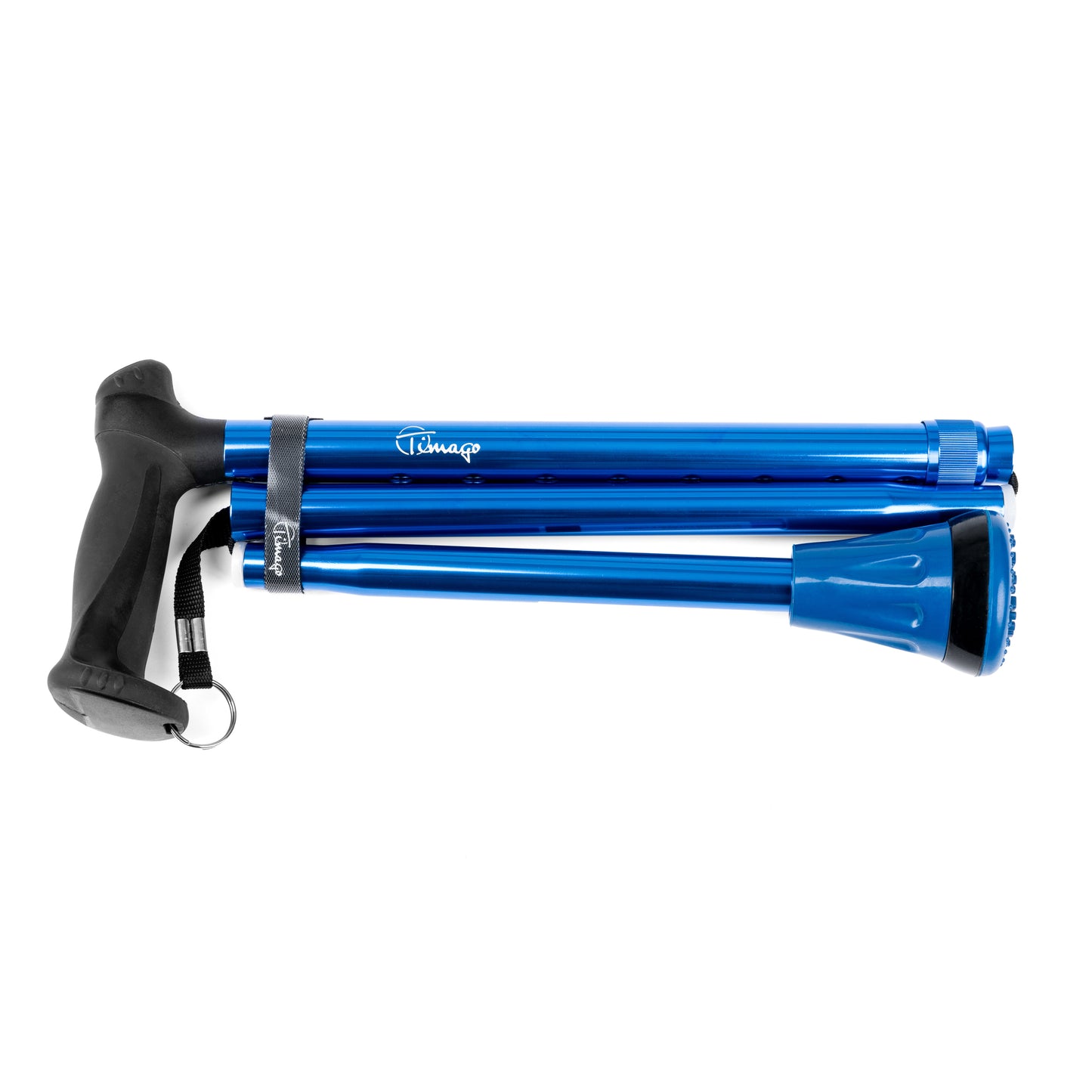 Premium aluminium wandelstok blauw