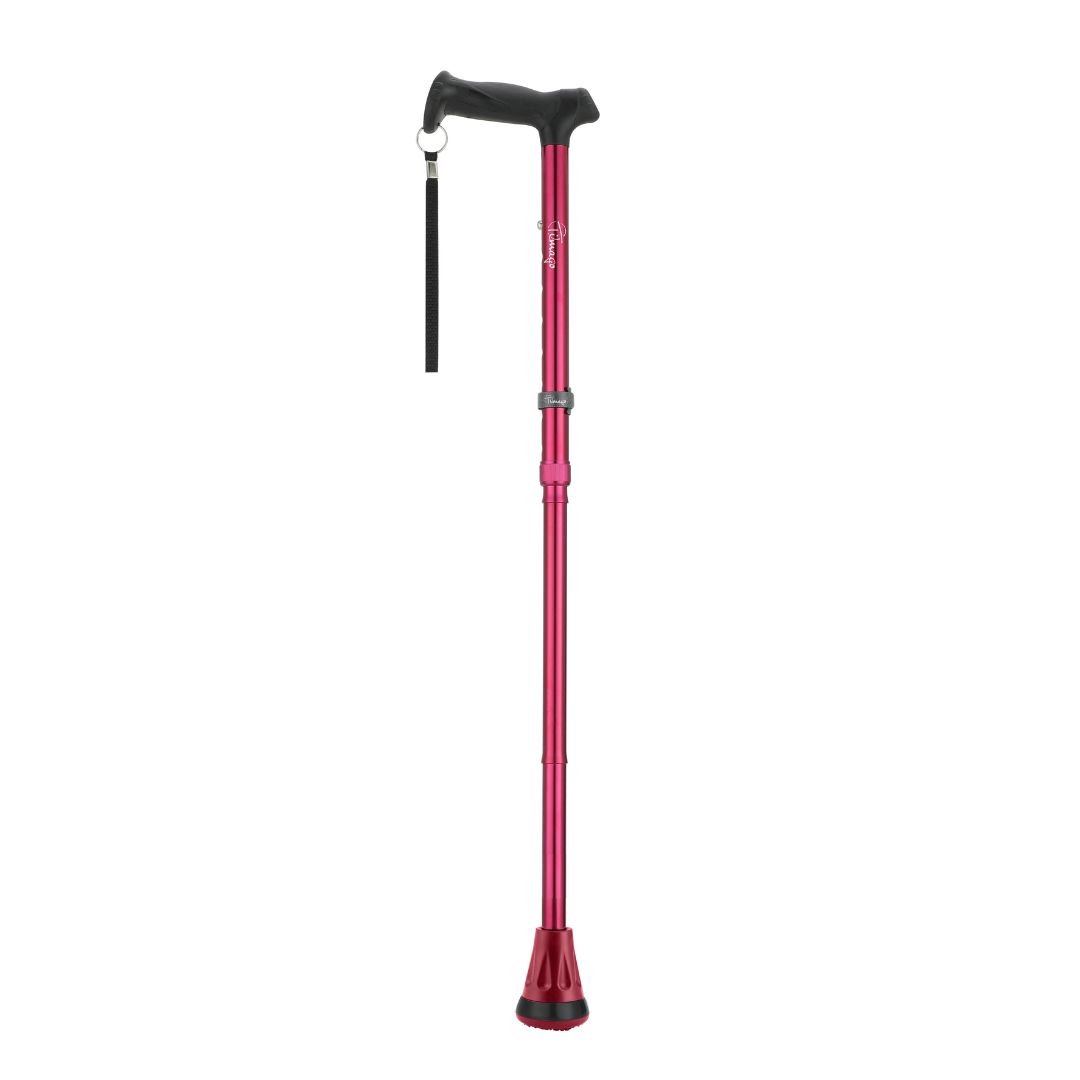 Premium aluminium wandelstok paars