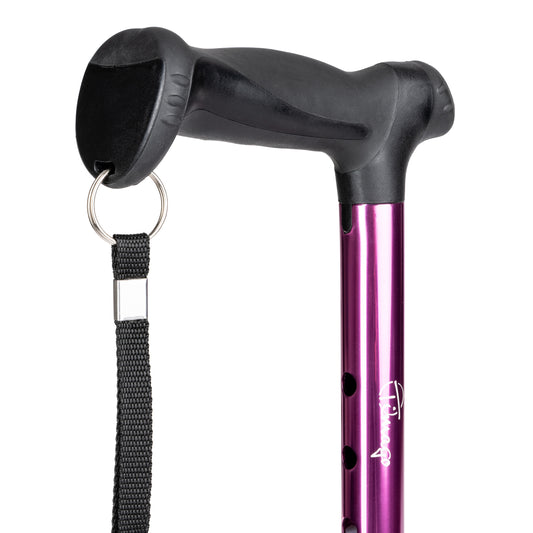 Premium aluminium wandelstok paars