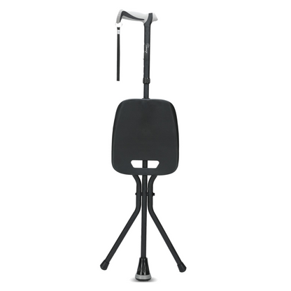 Aluminium verstelbare wandelstok met zitting - SeatTim