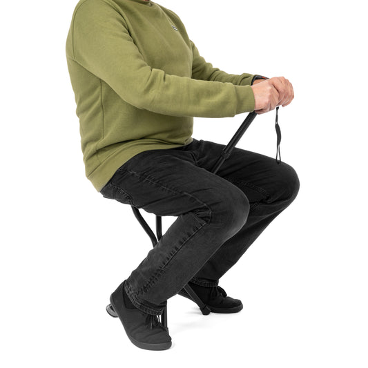 Aluminium verstelbare wandelstok met zitting - SeatTim