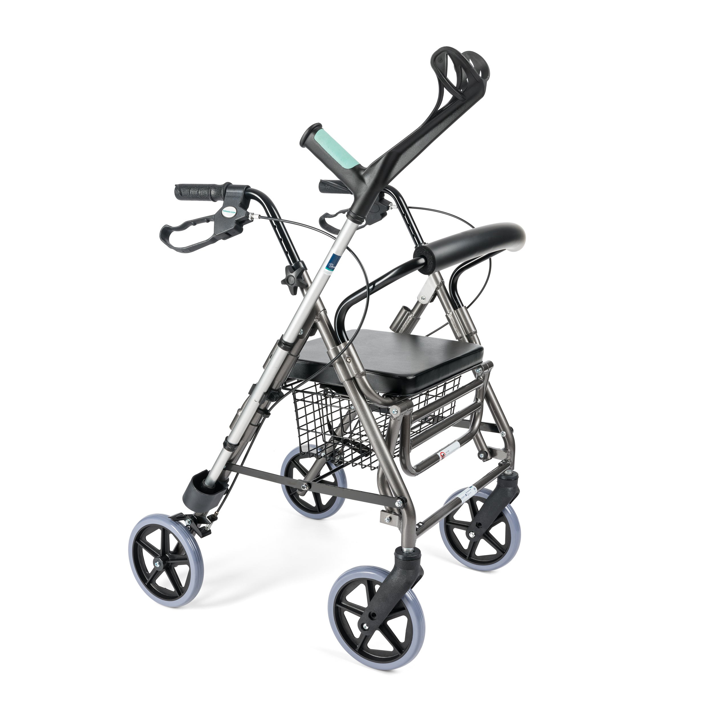 LUCY - 4-wiel rollator met voetsteun
