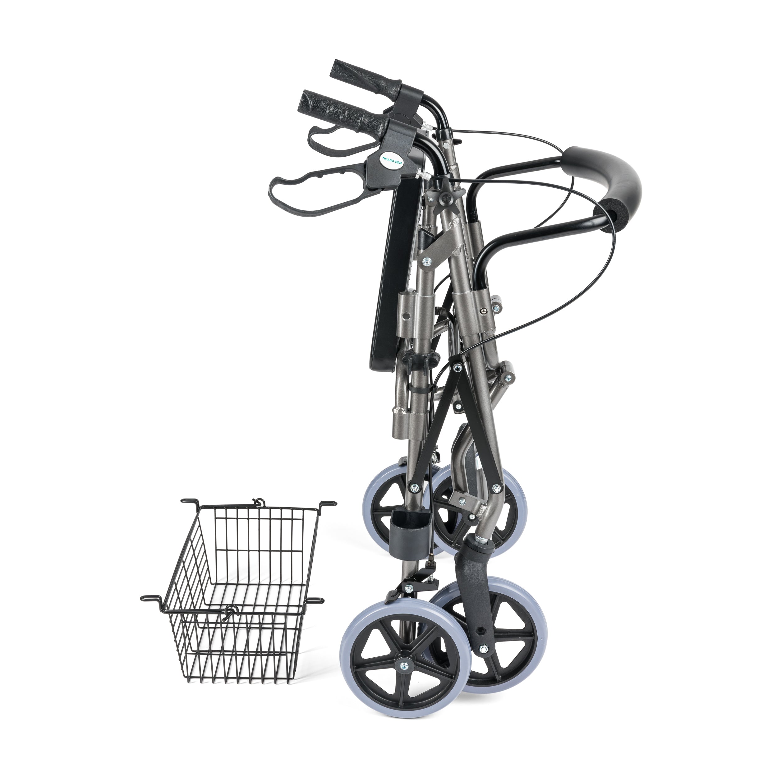 LUCY - 4-wiel rollator met voetsteun