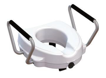Verhoogde toiletzitje stoel met zijsteunen