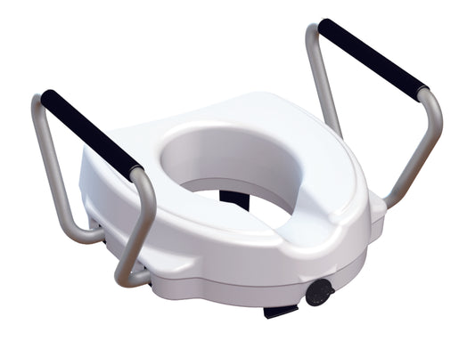 Verhoogde toiletzitje stoel met zijsteunen