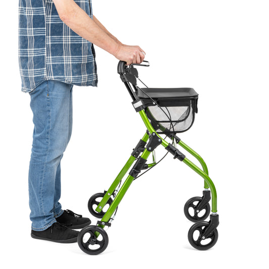 PEDRO - Aluminium 4-wiel rollator voor binnenshuis