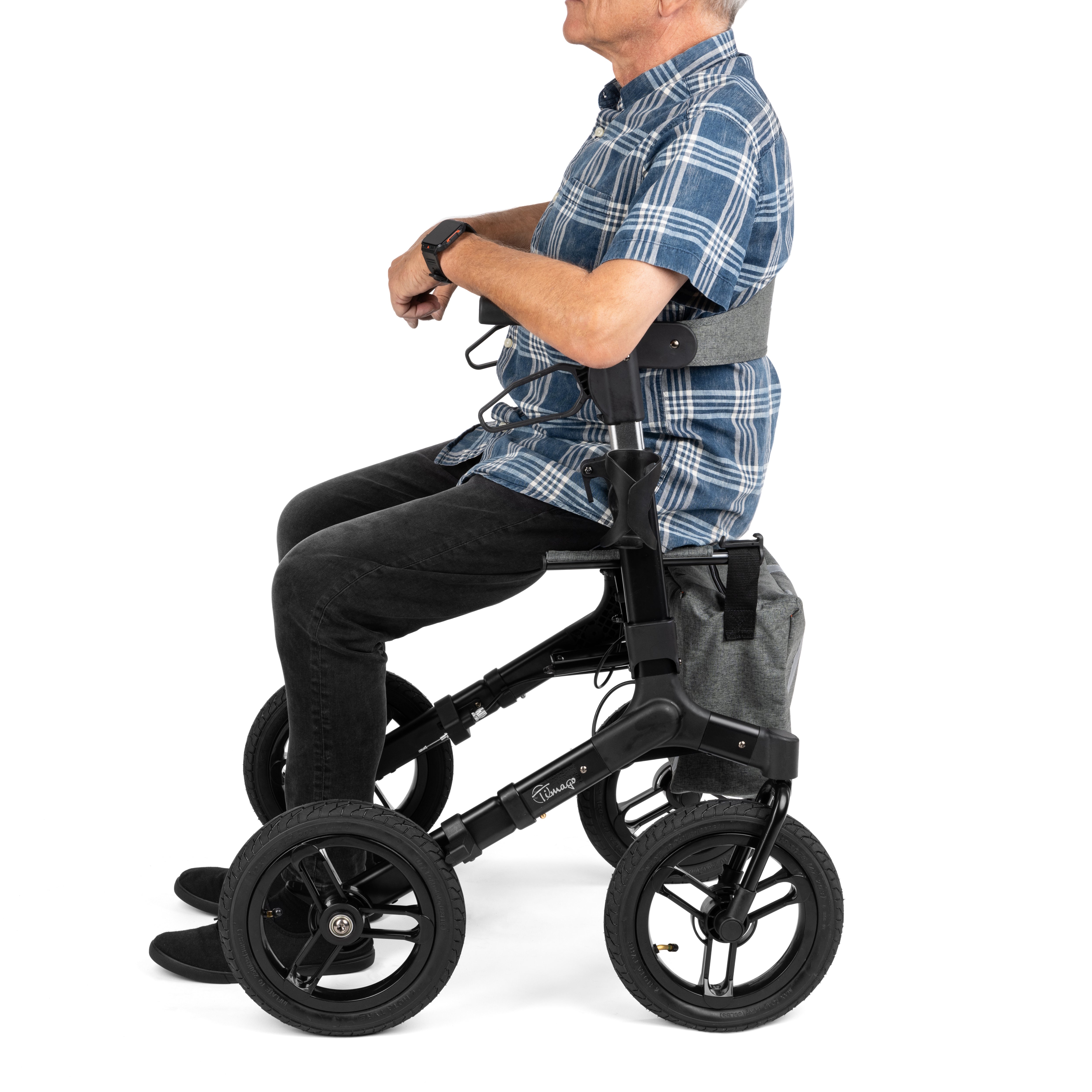 RANGER - 4-wiel rollator aluminium hoogwaardig