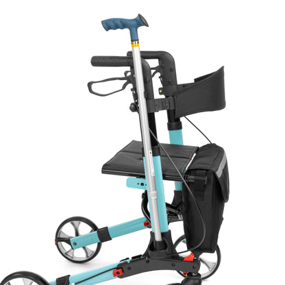 YOLA - Aluminium rollator 4-wieler blauw