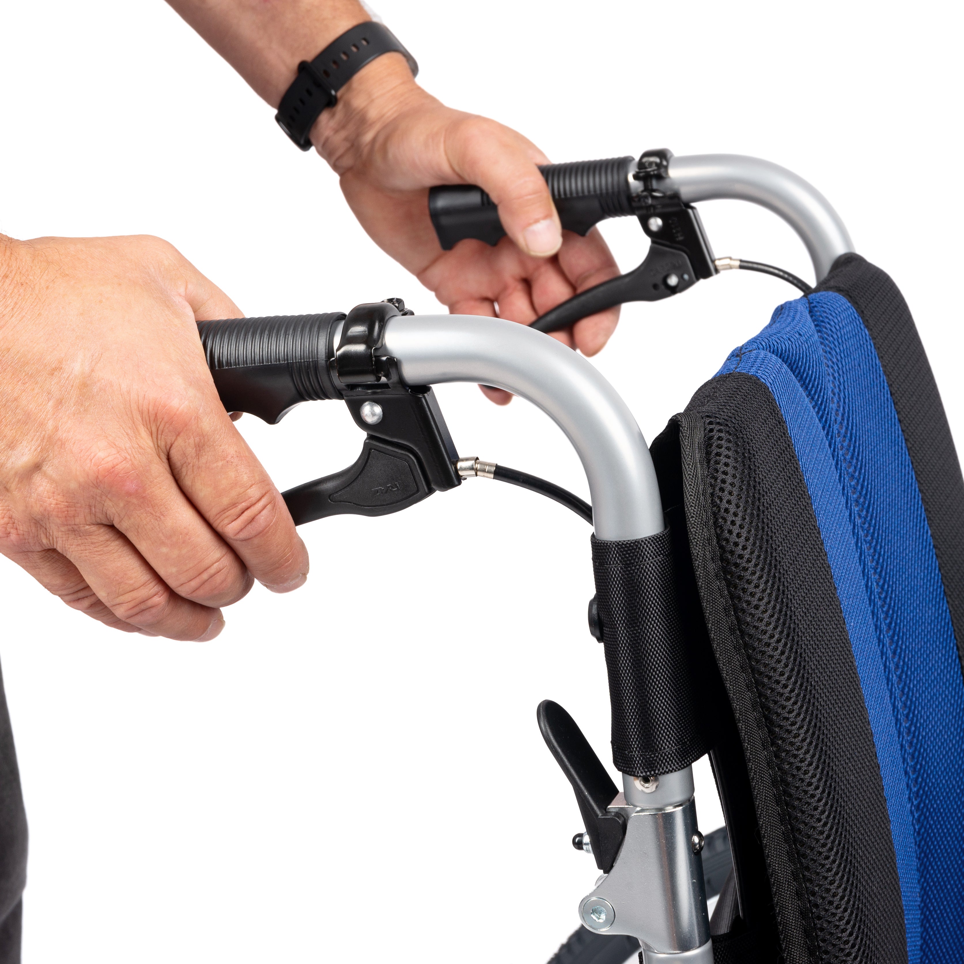 PREMIUM-TIM - Aluminium rolstoel met inklapbare rugleuning en afneembare bekleding