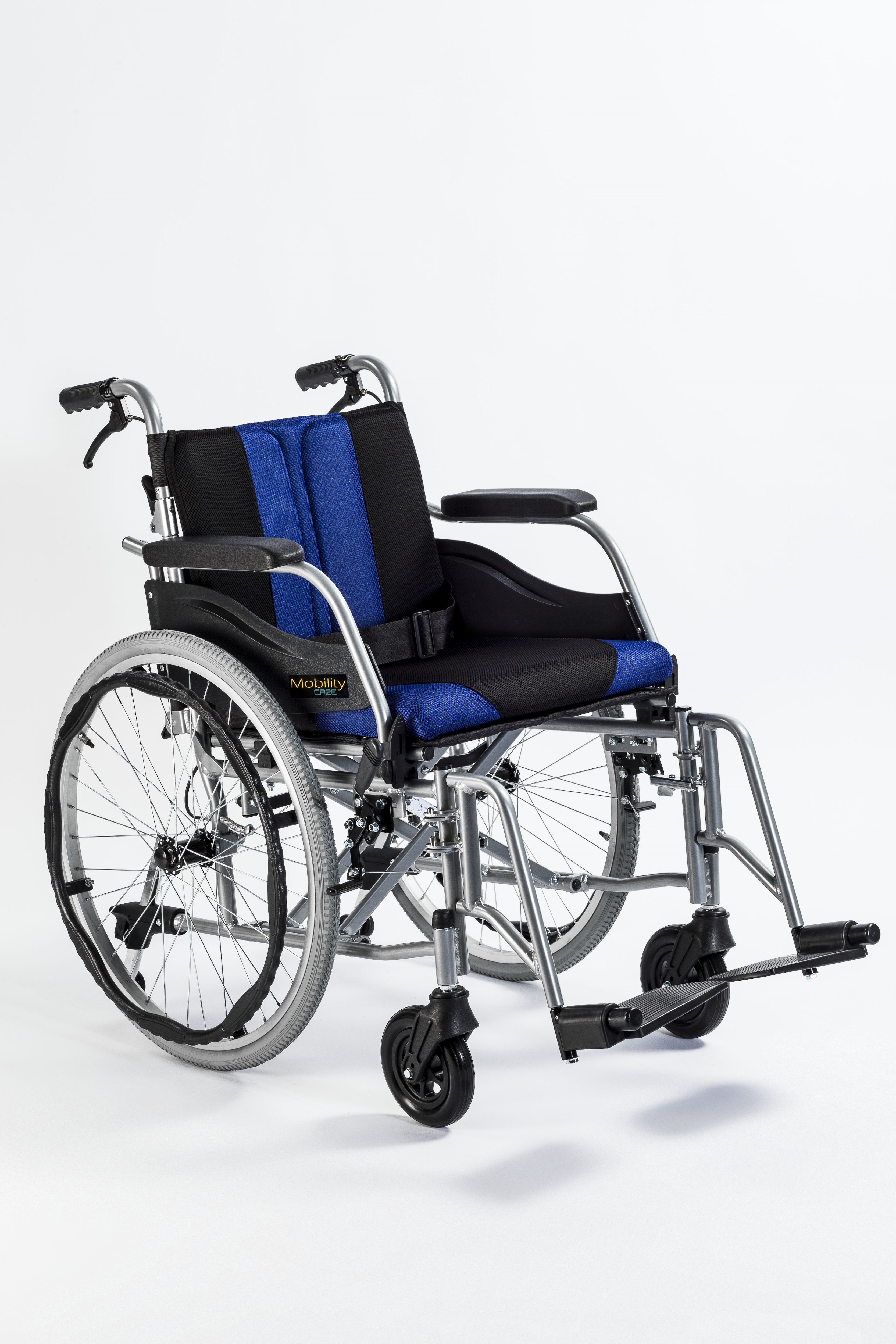 PREMIUM-TIM - Aluminium rolstoel met inklapbare rugleuning en afneembare bekleding