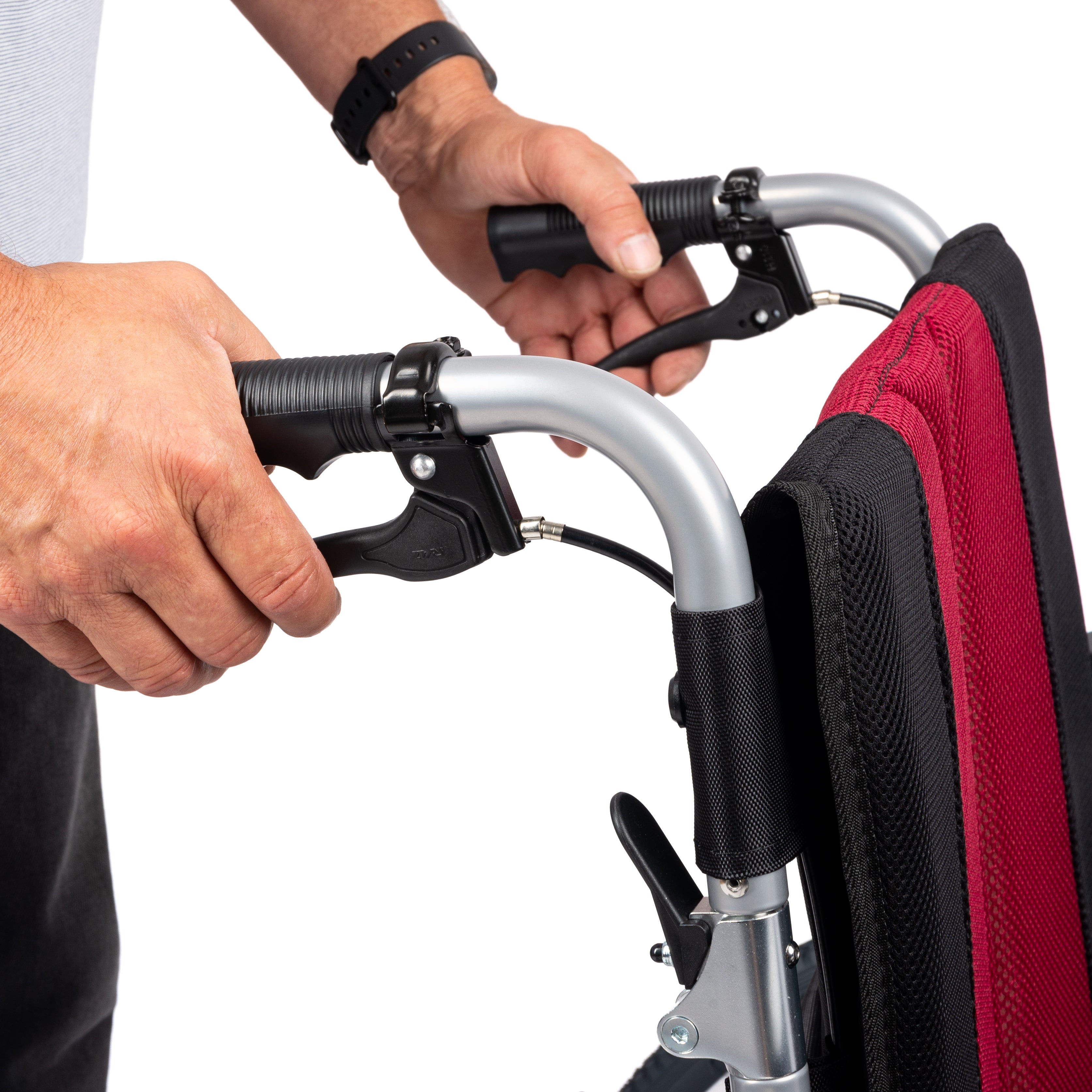 PREMIUM-TIM - Aluminium rolstoel met inklapbare rugleuning en afneembare bekleding