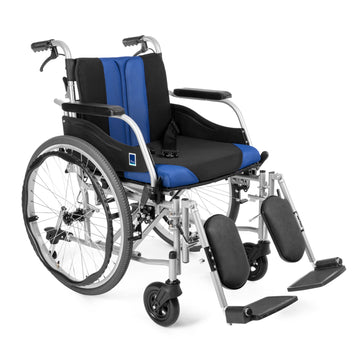 PREMIUM-TIM - Aluminium rolstoel met inklapbare rugleuning en afneembare bekleding