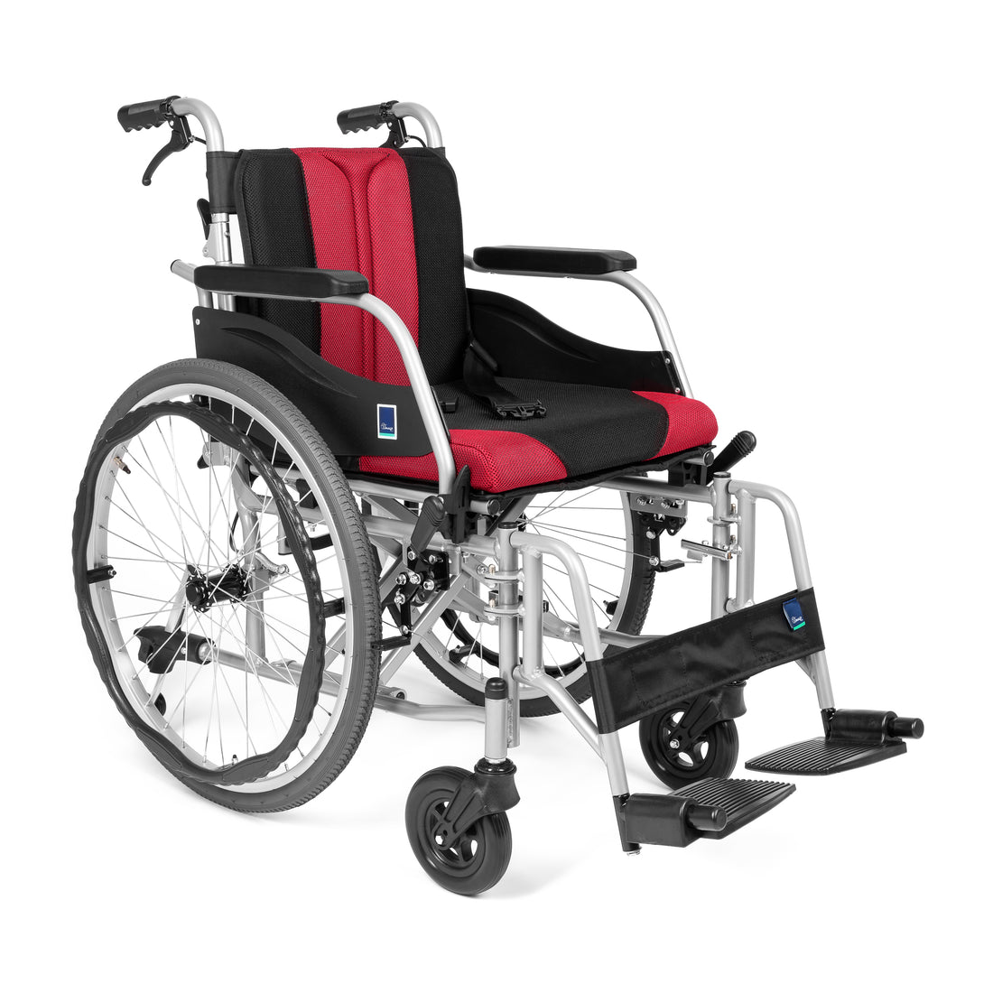 PREMIUM-TIM - Aluminium rolstoel met inklapbare rugleuning en afneembare bekleding