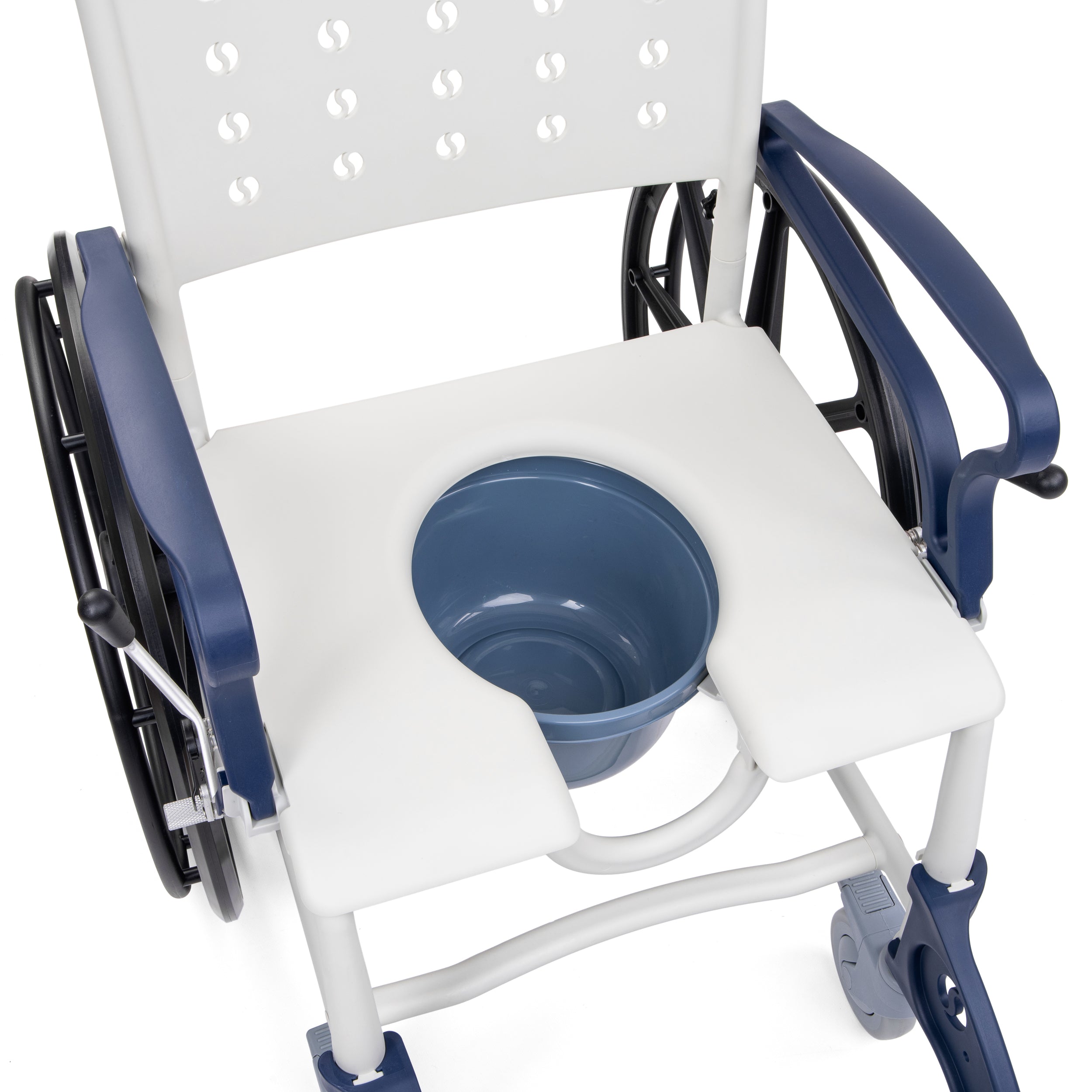 SANI-TIM 3-in-1 Rolstoel voor Toilet, Douche en Transport