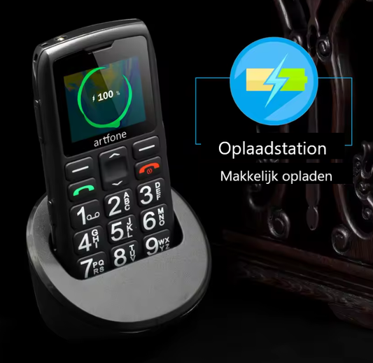 Senioren telefoon met SOS-knop