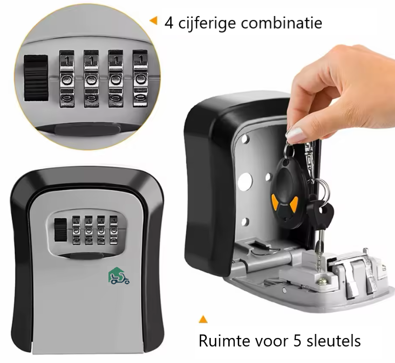 Sleutelkluisje met Code voor Buiten - Sleutelkastje Inclusief Wandmontage