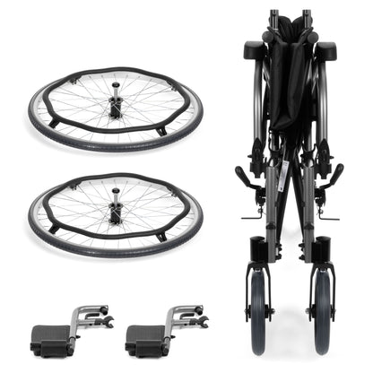 SIMPLE-TIM Aluminium Rolstoel – Comfortabel en Veilig voor Senioren