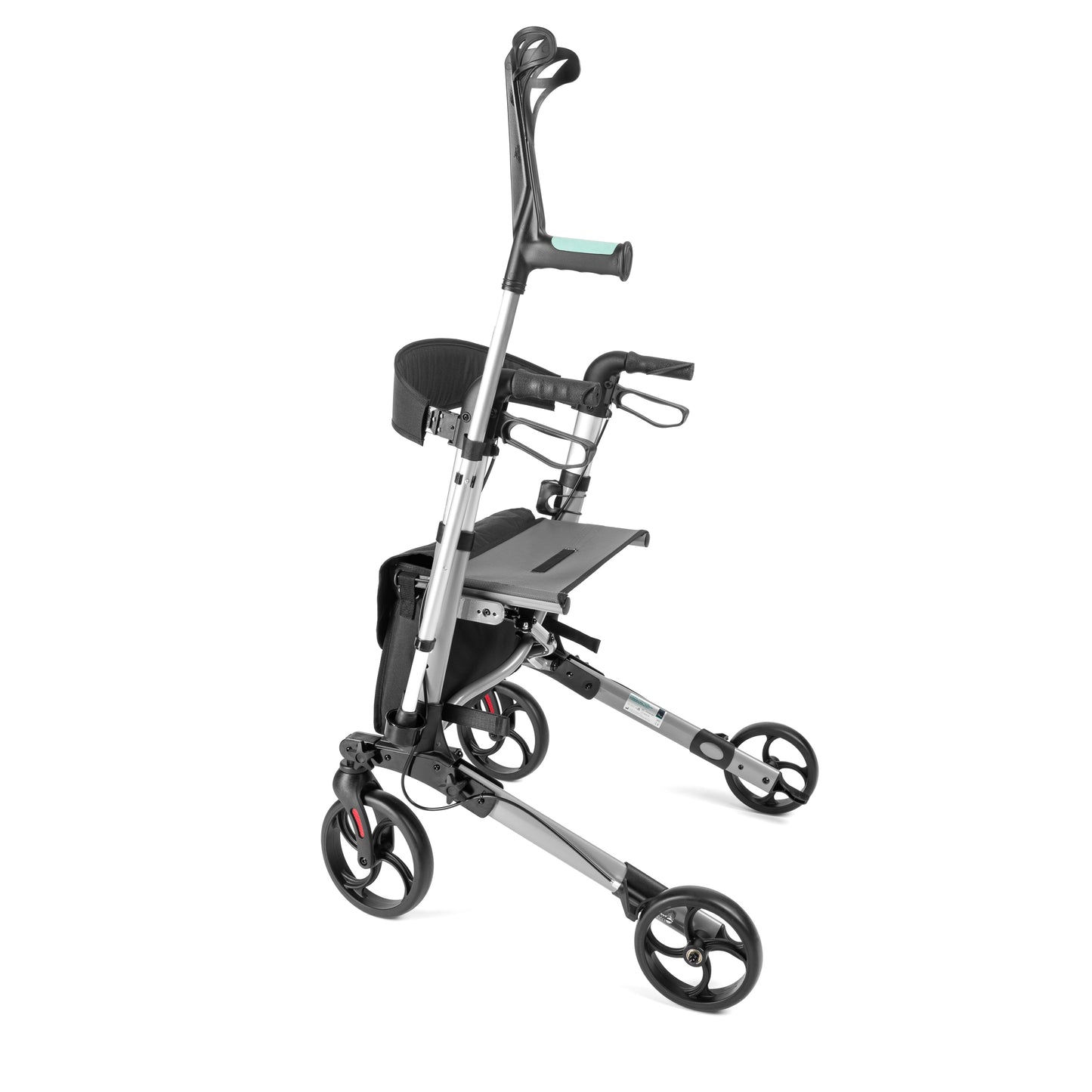 YOLA - Aluminium rollator 4-wieler zwart