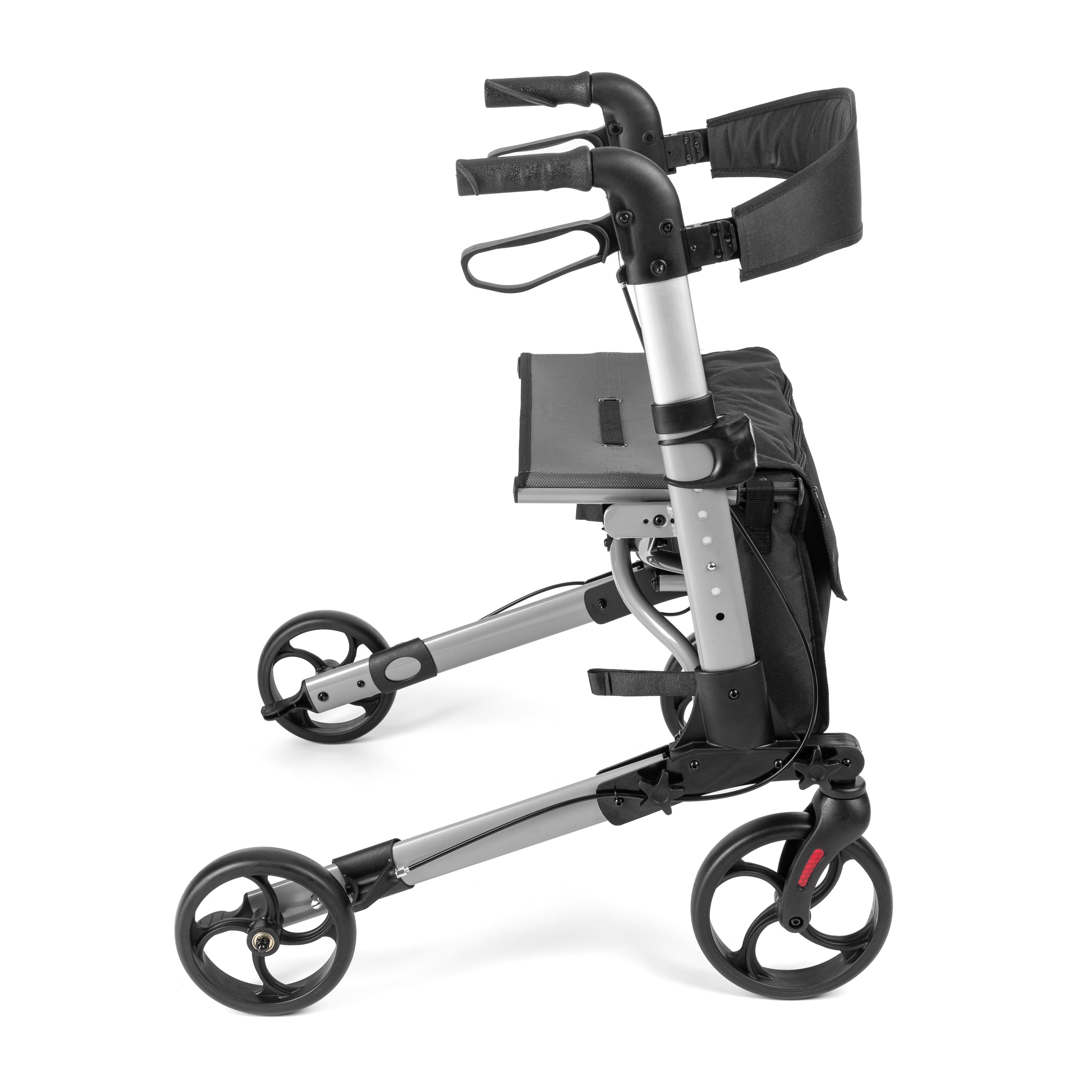 YOLA - Aluminium rollator 4-wieler zwart